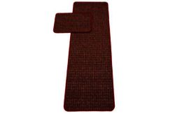 Poise 57x180cm Runner and 57x40cm Doormat - Red